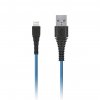 Smartbuy iK-520n-2 blue Дата-кабель USB - 8 pin, "карбон"