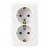 Smartbuy SBE-03w-16-S2-Z-c Розетка 2-местная 16А с заземлением