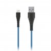 Smartbuy iK-10n-2 blue Дата-кабель USB - micro USB, "карбон"