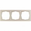 Smartbuy SBE-06i-Plastic-FR-3 Рамка 3-местная пластик бежевая