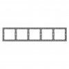 Smartbuy SBE-09g-00-FR-5 Рамка 5-местная графит Капелла