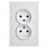 Smartbuy SBE-09w-10-S2-N Розетка двойная без заземления 10А белая Капелла