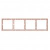 Smartbuy SBE-09i-00-FR-4 Рамка 4-местная бежевая Капелла