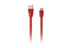 Smartbuy iK-12r red Дата-кабель USB - micro USB, плоский