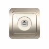 Smartbuy SBE-02c-S1-RJ Розетка компьютерная RJ-45 1-местная шампань Марс