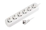 Smartbuy SBE-16-6-02-Z Удлинитель, 6 гнезд 2 метра 16А/3,5кВт ПВС 3х1,0