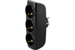 Smartbuy SBE-16-A04b-3z Разветвитель сетевой Тройник , 3 гнезда с заземлением 16А 250B