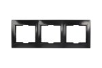 Smartbuy SBE-01b-00-FR-3 Рамка 3-местная горизонтальная черная Венера