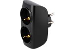 Smartbuy SBE-16-A04b-2z Разветвитель сетевой Тройник , 2 гнезда с заземлением 16А 250B