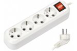 Smartbuy SBE-16-4-03-ZS Удлинитель, 4 гнезда 3 метра 16А/3,5кВт ПВС 3х1,0