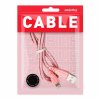 Smartbuy iK-512RG rose Дата-кабель 8pin кабель в резин. оплетке Gear