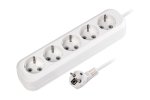 Smartbuy SBE-16-5-10-Z Удлинитель, 5 гнезд 10 метров 16А/3,5кВт ПВС 3х1,0