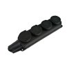 Smartbuy SBE-16-4-00-R Розетка, 4-х местная с защитными крышками каучуковая 230В, 2P+PE