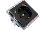 Smartbuy SBE-05b-16-S1-USB Розетка с заземлением и 2-мя USB 16А