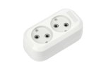 Smartbuy SBE-10-2-00-N Колодка бытовая, 2 гнезда 10А/2,2кВт
