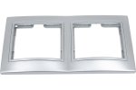 Smartbuy SBE-01s-00-FR-2 Рамка 2-местная горизонтальная серебро Венера
