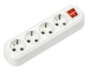 Smartbuy SBE-16-4-00-ZS Колодка бытовая, 4 гнезда 16А/3,5кВт