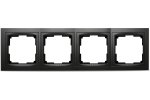 Smartbuy SBE-05b-Plastic-FR-4 Рамка 4-местная пластик черная Нептун