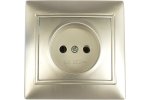 Smartbuy SBE-01s-10-S1-N-c Розетка 1-местная без заземления 10А серебро