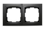 Smartbuy SBE-05b-Plastic-FR-2 Рамка 2-местная пластик черная Нептун