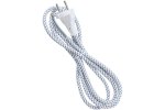 Smartbuy SBE-06-P10-w Сетевой шнур в тканевой оплетке 1,8 метра, 6А/1,2кВт
