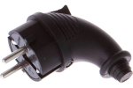 Smartbuy SBE-16-P09-R Вилка, угловая каучуковая 230В, 2P+PE, 16A, IP44