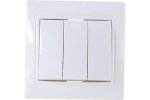 Smartbuy SBE-01w-10-SW3-0 Выключатель 3-клавишный 10А
