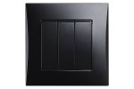 Smartbuy SBE-08b-10-SW3-0 Выключатель 3-клавишный 10А черный Вега