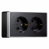 Smartbuy SBE-07b-16-S2-Z Розетка 2-местная 16А с заземлением черная