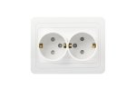Smartbuy SBE-02w-16-S2-1Z Розетка двойная одноместная с заземлением 16А