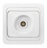 Smartbuy SBE-02w-S1-TV Розетка телевизионная 1-местная бел. 75Ом 5-862МГц Марс