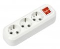 Smartbuy SBE-16-3-00-ZS Колодка бытовая, 3 гнезда 16А/3,5кВт