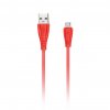 Smartbuy iK-12RG red Дата-кабель MicroUSB кабель в резин. оплетке Gear