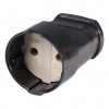 Smartbuy SBE-10-S02-b Штепсельное гнездо, без заземления черное 10А 250В