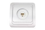Smartbuy SBE-02s-S1-RJ Розетка компьютерная RJ-45 1-местная серебро Марс