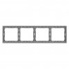Smartbuy SBE-09g-00-FR-4 Рамка 4-местная графит Капелла