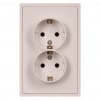 Smartbuy SBE-09i-16-S2-Z Розетка двойная с заземлением 16А бежевая Капелла