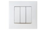 Smartbuy SBE-08w-10-SW3-0 Выключатель 3-клавишный 10А белый Вега