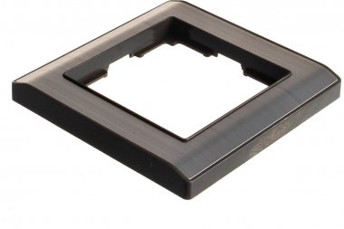 Фотография товара 'Smartbuy SBE-05gn-Metal-FR-1 Рамка 1-местная серый никель Нептун'