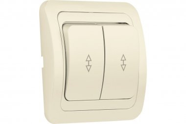 Фотография товара 'Smartbuy SBE-02i-10-SW22-0 Выключатель проходной 2-клавишный 10А бежевый'