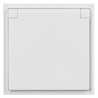 Фотография товара 'Smartbuy SBE-09w-16-S1-1ZK Розетка 1-местная с заземлением с крышкой 16А'