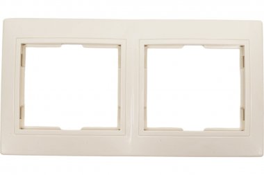 Фотография товара 'Smartbuy SBE-01i-00-FR-2 Рамка 2-местная горизонтальная бежевая Венера'