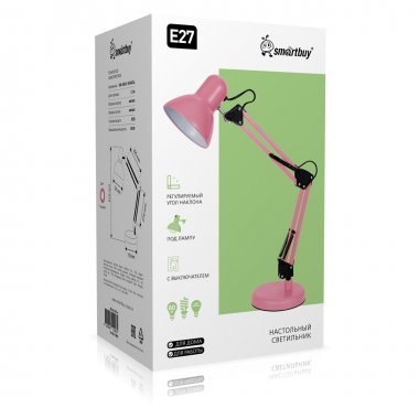 Фотография товара 'Smartbuy SBL-DL-E27-p Настольный светильник под лампу E27 на основании'