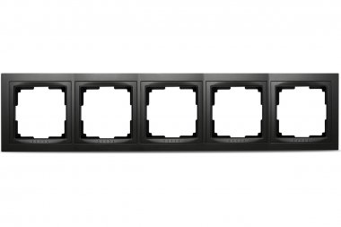 Фотография товара 'Smartbuy SBE-05b-Plastic-FR-5 Рамка 5-местная пластик черная Нептун'