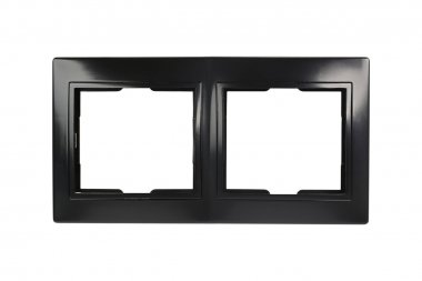 Фотография товара 'Smartbuy SBE-01b-00-FR-2 Рамка 2-местная горизонтальная черная Венера'