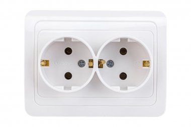 Фотография товара 'Smartbuy SBE-02w-16-S2-Z-c Розетка двойная одноместная с заземлением 16А белая'