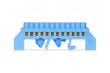 Фотография товара 'Smartbuy SBE-bc-12-dri Шина "N" нулевая (латунь) в изоляторе на DIN-рейку 6x9мм'