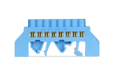 Фотография товара 'Smartbuy SBE-bc-8-dri Шина "N" нулевая (латунь) в изоляторе на DIN-рейку 6x9мм'