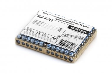Фотография товара 'Smartbuy SBE-bc-12 Шина "N" нулевая (латунь) 6х9мм, 12 групп'