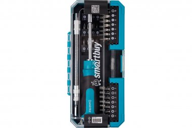 Фотография товара 'Smartbuy SBT-SCBS-43P1 Набор отверток и бит, 43 предмета, реверс.отвертка'